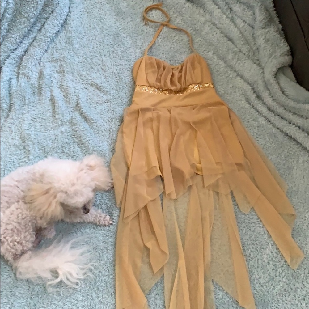 Gold dress